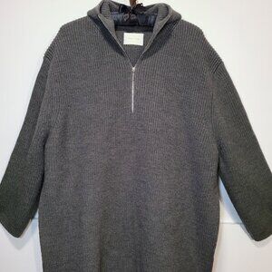 Rarely Alike Hooded Big Sweater Size M